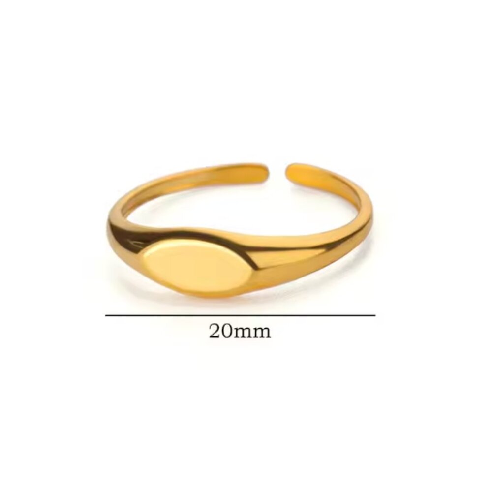 14k Gold Filled Adjustable Stackable Ring - image 1